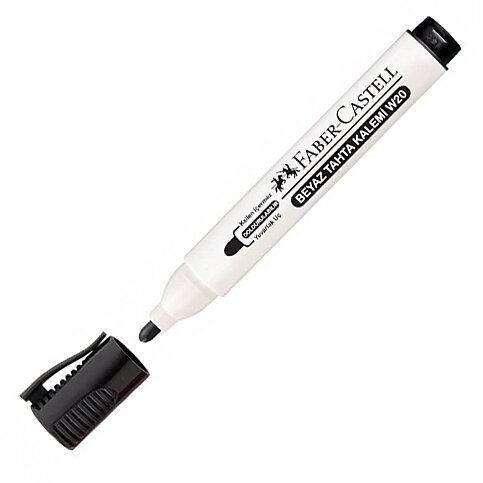 FABER-CASTELL W20 BEYAZ TAHTA KALEMİ SİYAH (5050254099) - 1