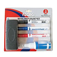 NOKİ 1664SET BEYAZ TAHTA KALEMİ SETİ+LOSYON - NOKİ