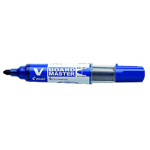 PİLOT V-BOARD MASTER BEYAZ TAHTA KALEMİ YUVARLAK UÇ MAVİ (51004793)(WBMA-VBM-M-L-BG) - 1
