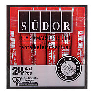 SÜDOR MB01-3 BEYAZ TAHTA KALEM KARTUŞU KIRMIZI - SÜDOR (1)
