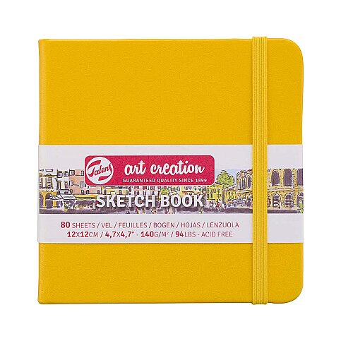 TALENS ART CREATİON ESKİZ DEFTERİ 12x12 80 YAPRAK 140gr GOLDEN YELLOW (RT9314114M) - 1
