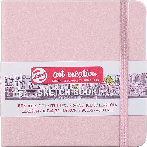 TALENS ART CREATİON ESKİZ DEFTERİ 12x12 80 YAPRAK 140gr PEMBE (RT9314014M) - 1