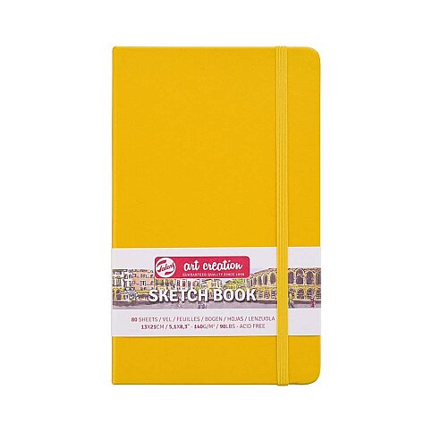 TALENS ART CREATİON ESKİZ DEFTERİ 13x21 80 YAPRAK 140gr GOLDEN YELLOW (RT9314112M) - 1