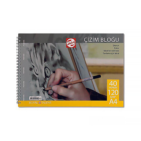 TALENS ÇİZİM BLOĞU A4 40 YAPRAK 120gr (T120A44000) - 1