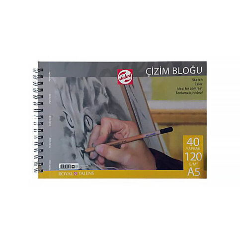 TALENS ÇİZİM BLOĞU A5 40 YAPRAK 120gr (T120A54000) - 1