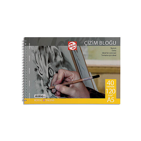 Talens Çizim Bloğu A5 40 Yaprak 120gr (T120A54000) - 1