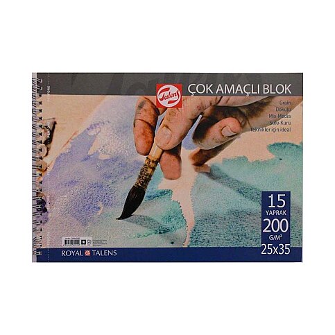 Talens Resim Bloğu 25x35 15 Yaprak 200gr (T200253515) - 1