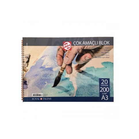 Talens Resim Bloğu A3 20 Yaprak 200Gr (T200A3 2000) - 1