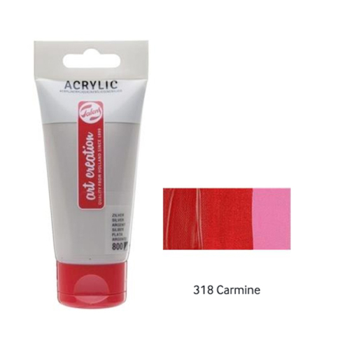 Talens Akrilik Boya 318 Carmine 75Ml (Rt3511318M) - 1