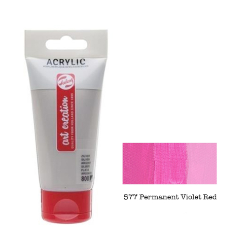 Talens Akrilik Boya 577 Permanent Violet Red 75Ml (Rt3511577M) - 1