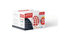 Tanex 103301 Rulo Nokta Etiket 10Mm Kırmızı Tekli Kutu - TANEX