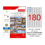 Tanex 2060 Laser Etiket 30X9Mm 180X100 18000 Adet - TANEX