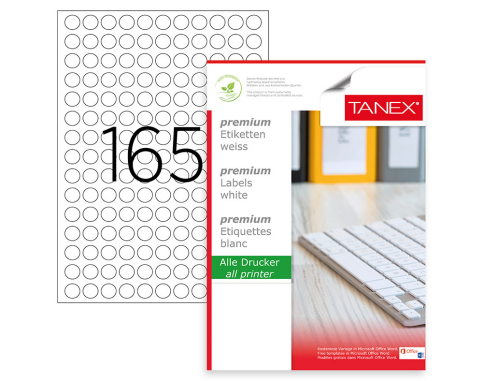 Tanex 2215 Laser Etiket 15Mm 165X100 16500 Adet - 1