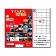 Tanex 2319 Laser Etiket 33X19Mm 90X100 9000 Adet - TANEX