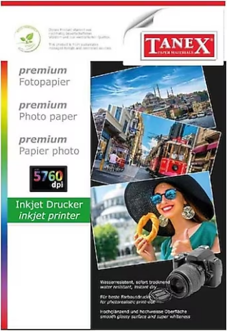 Tanex 200A4 025 Fotoğraf Kağıdı A4 25 Sayfa 200Gr - 1