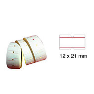 TANEX FİYAT ETİKETİ 12x21mm ÇİZGİLİ BEYAZ 6LI (TNX1221100800) - TANEX