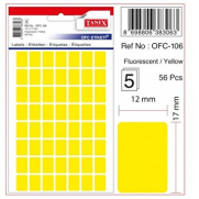 Tanex Ofc-106 Floresan Etiket Sarı Poşet - TANEX