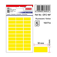 TANEX OFC-107 FLORESAN ETİKET SARI POŞET - TANEX (1)