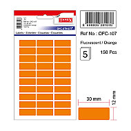 TANEX OFC-107 FLORESAN ETİKET TURUNCU POŞET - TANEX (1)