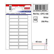 TANEX OFC-108 BEYAZ ETİKET POŞET - TANEX (1)