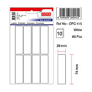 TANEX OFC-115 BEYAZ ETİKET POŞET - TANEX