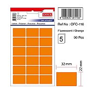TANEX OFC-116 FLORESAN ETİKET TURUNCU POŞET - TANEX