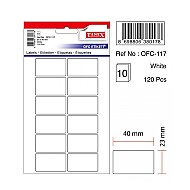 TANEX OFC-117 BEYAZ ETİKET POŞET - TANEX