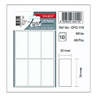 TANEX OFC-119 BEYAZ ETİKET POŞET - TANEX (1)