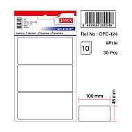 TANEX OFC-124 BEYAZ ETİKET POŞET - TANEX (1)