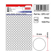 TANEX OFC-127 BEYAZ ETİKET POŞET - TANEX