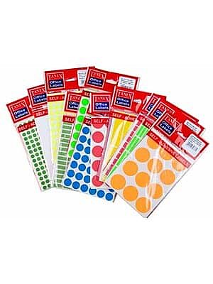 TANEX OFC-129 MİX COLOR ETİKET 5Lİ POŞET