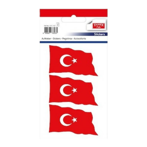 Tanex Stc-157 Dalgalı Bayrak Etiketi-1 2Li Poşet - 1