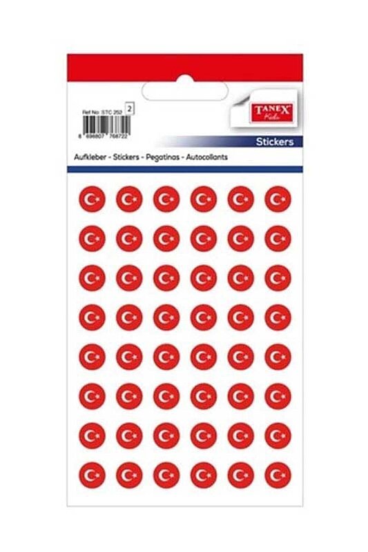 TANEX STC-252 BAYRAK ETİKETİ 10mm 2Lİ POŞET