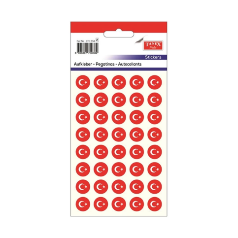 Tanex Stc-253 Bayrak Etiketi 15Mm 2Li Poşet - 1