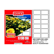 Tanex Bilgisayar Sürekli Form Etiketi 35X77Mm 1500 Adet - TANEX