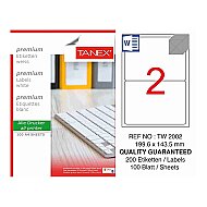 TANEX 2002 LASER ETİKET 199x143mm 2x100 200 ADET - TANEX (1)