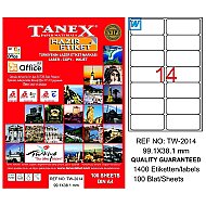 TANEX 2014 LASER ETİKET 99x38mm 14x100 1400 ADET - TANEX (1)