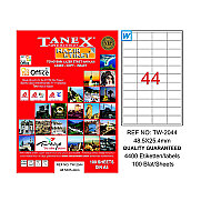 TANEX 2044 ŞEFFAF LASER ETİKET 49x25mm 44x25 1100 ADET