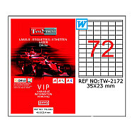 TANEX 2172 LASER ETİKET 35x23mm 72x100 7200 ADET - TANEX (1)