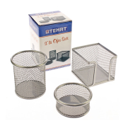 Temat 10848 Metal Perfore Masa Seti Gümüş 3Lü - TEMAT