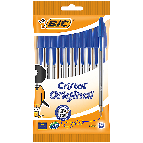 BİC CRİSTAL TÜKENMEZ KALEM M MAVİ (847898)(830863) - 1