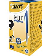 BİC M10 BASMALI TÜKENMEZ KALEM MAVİ 50Lİ (1199190121) - BİC