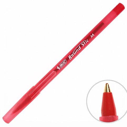 BİC ROUND STİC CLASSİC TÜKENMEZ KALEM 1.0 KIRMIZI (921332)(962667) - 1