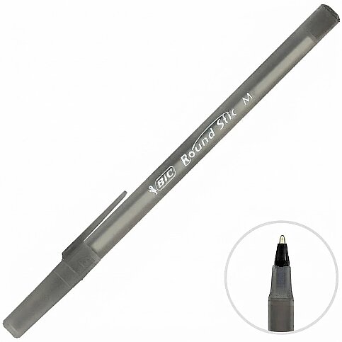 BİC ROUND STİC CLASSİC TÜKENMEZ KALEM 1.0 SİYAH (920568)(962665) - 1