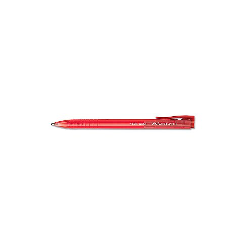 FABER-CASTELL 1425 AUTO BASMALI TÜKENMEZ KALEM 1.0 KIRMIZI (5211545521) - 1