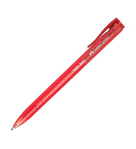 FABER-CASTELL 1425 AUTO BASMALI TÜKENMEZ KALEM 1.0 KIRMIZI (5211545521) - 1