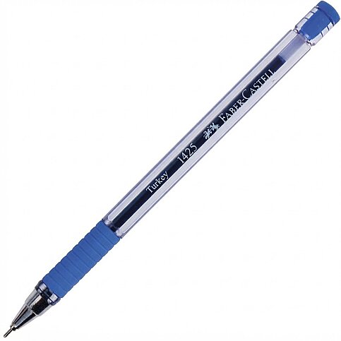 FABER-CASTELL 1425 İĞNE UÇLU TÜKENMEZ KALEM 0.7 MAVİ (5207142551) - 1