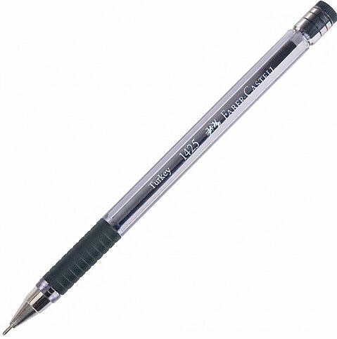 FABER-CASTELL 1425 İĞNE UÇLU TÜKENMEZ KALEM 0.7 SİYAH (5207142599) - 1