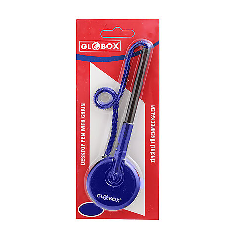 GLOBOX 1032 SPİRALLİ TÜKENMEZ KALEM MAVİ - 1
