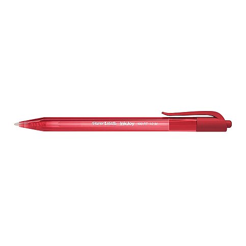 PAPERMATE 100 RT İNKJOY ÜSTTEN BASMALI TÜKENMEZ KALEM KIRMIZI (S0957050) - 1